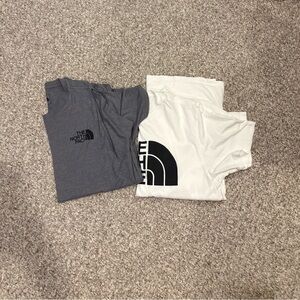 The North Face Charcoal and White Tees